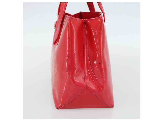 LOUIS VUITTON Borsa Monogram Vernis Wilshire PM Rose Pop M93643 Auth 180764A Rosa - vista 4