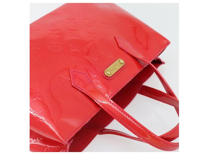 LOUIS VUITTON Borsa Monogram Vernis Wilshire PM Rose Pop M93643 Auth 180764A Rosa - vista 6