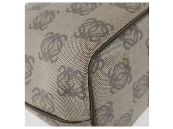 Borsa LOEWE Anagram in PVC Oro Grigio Auth bs35243 Marrone D'oro - vista 16