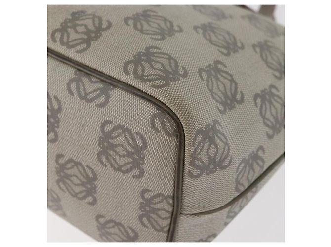 Borsa LOEWE Anagram in PVC Oro Grigio Auth bs35243 Marrone D'oro - vista 17