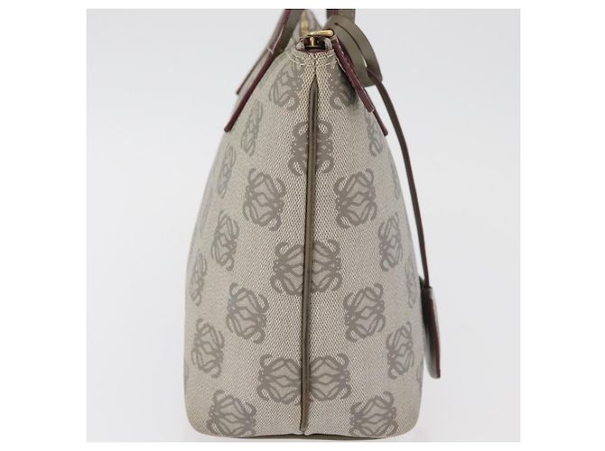 Borsa LOEWE Anagram in PVC Oro Grigio Auth bs35243 Marrone D'oro - vista 4