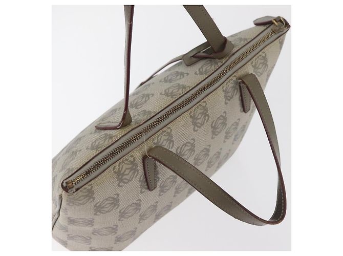 Borsa LOEWE Anagram in PVC Oro Grigio Auth bs35243 Marrone D'oro - vista 6