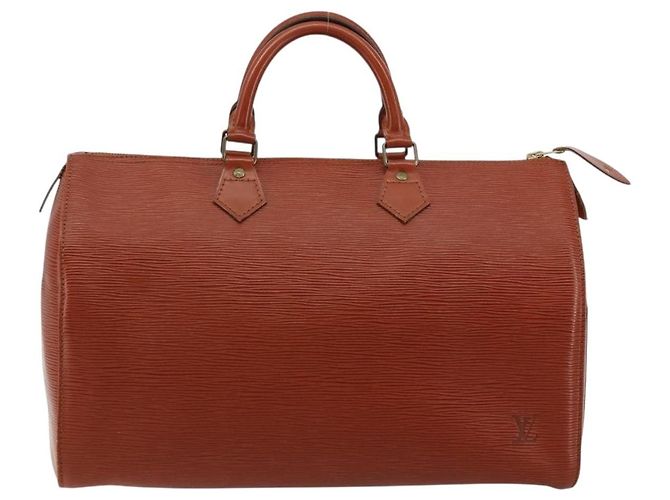 Borsa LOUIS VUITTON Epi Speedy 35 Marrone Kenya M42993 LV Auth 179737A - vista 13