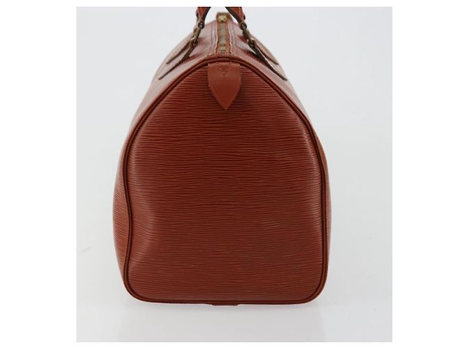 Borsa LOUIS VUITTON Epi Speedy 35 Marrone Kenya M42993 LV Auth 179737A - vista 3