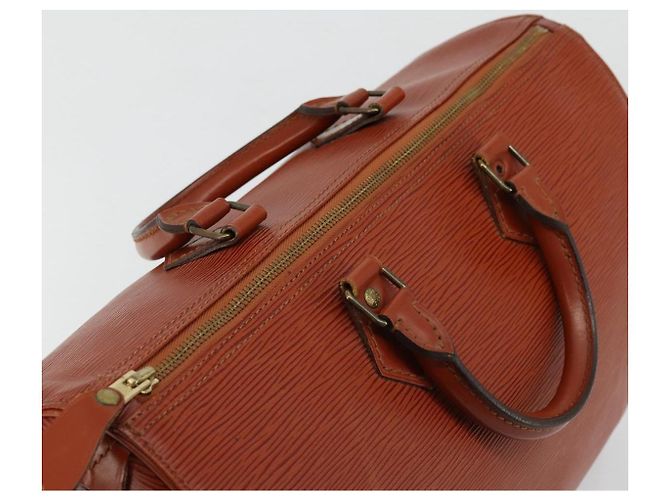 Borsa LOUIS VUITTON Epi Speedy 35 Marrone Kenya M42993 LV Auth 179737A - vista 6