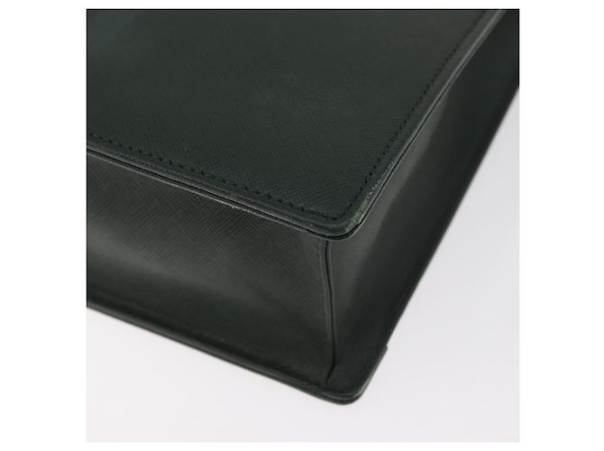 Borsa Business BURBERRY in pelle verde argento Auth BA12730 - vista 16