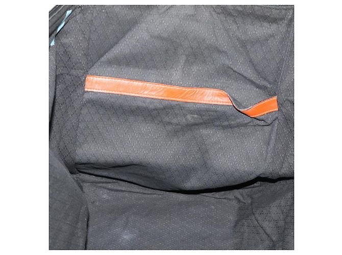 FENDI Bolsa Boston em Lona Zucca PVC Preto Marrom Autêntica 178375 - vista 23