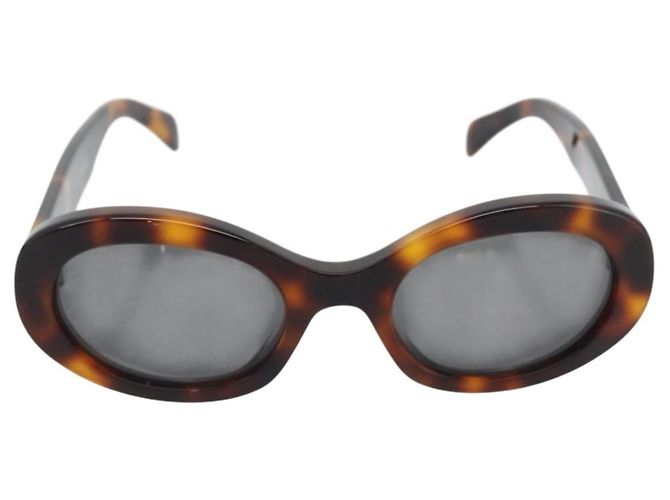 Céline Gafas de sol CELINE Triomphe de plástico Marrón Auth BA12972M Castaño - vista 13
