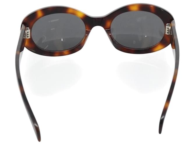 Céline Gafas de sol CELINE Triomphe de plástico Marrón Auth BA12972M Castaño - vista 2