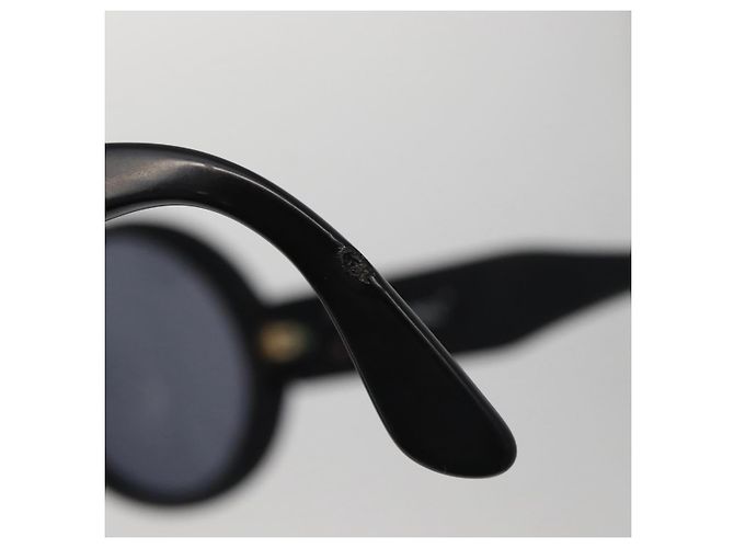 Gafas de sol CHANEL COCO de plástico Negro CC Auth BA12977 - vista 10