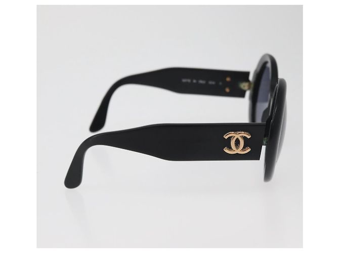 Gafas de sol CHANEL COCO de plástico Negro CC Auth BA12977 - vista 6