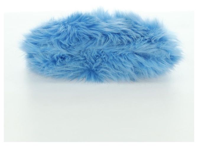 Clutch PRADA in Pelliccia Argento Light Blue Auth 179733SM Blu chiaro - vista 6