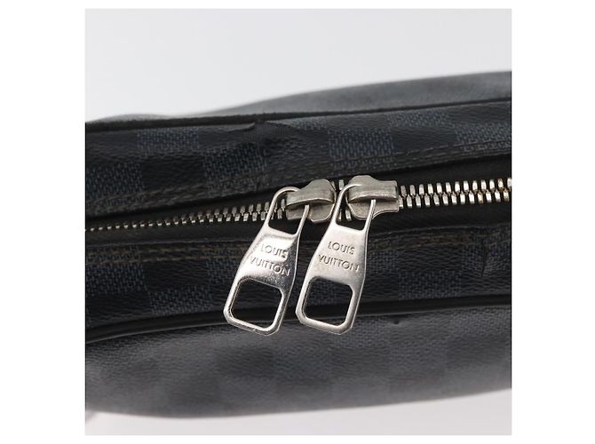 LOUIS VUITTON Damier Graphite Trousse Toilette GM Bag N47521 LV Auth bs35168 Damier ebene - vista 17