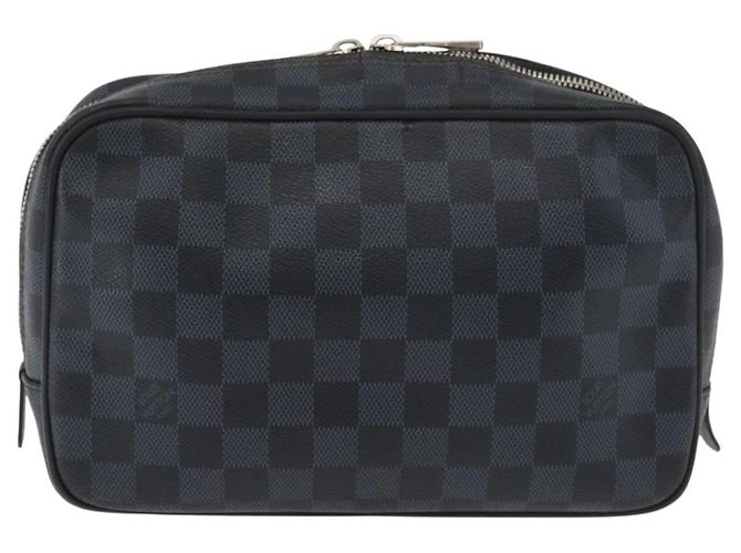 LOUIS VUITTON Damier Graphite Trousse Toilette GM Bag N47521 LV Auth bs35168 Damier ebene - vista 2