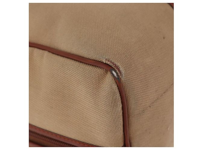 SAINT LAURENT Boston Bag Canvas Brown Auth BA12896 Marrone - vista 9