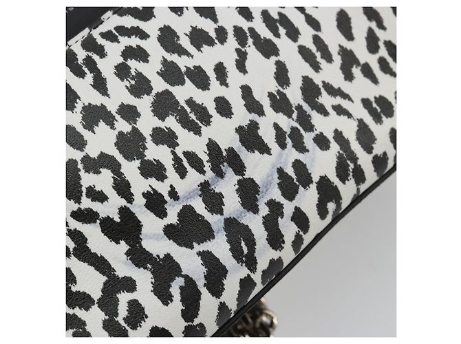 Borsa SAINT LAURENT Duffle Toy in pelle 2way Nero Argento Auth bs35119 - vista 10