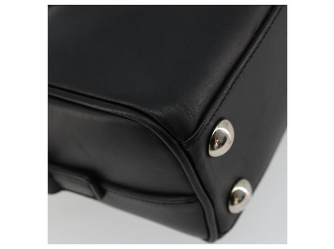 Borsa SAINT LAURENT Duffle Toy in pelle 2way Nero Argento Auth bs35119 - vista 19