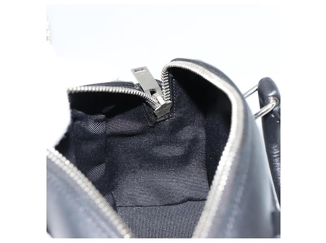 Borsa SAINT LAURENT Duffle Toy in pelle 2way Nero Argento Auth bs35119 - vista 23