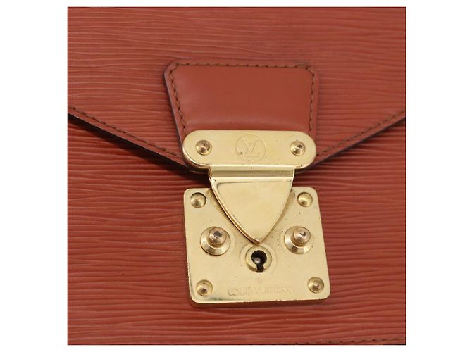 LOUIS VUITTON Epi Monceau 28 Hand Bag Marrone M52123 LV Auth BA12701 - vista 18
