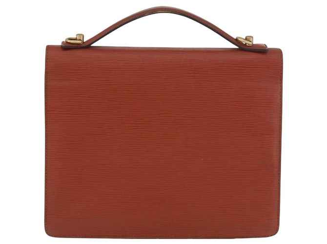 LOUIS VUITTON Epi Monceau 28 Hand Bag Marrone M52123 LV Auth BA12701 - vista 2