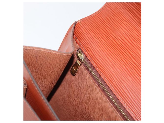 LOUIS VUITTON Epi Monceau 28 Hand Bag Marrone M52123 LV Auth BA12701 - vista 25