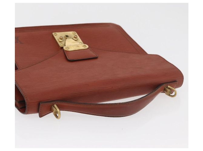 LOUIS VUITTON Epi Monceau 28 Hand Bag Marrone M52123 LV Auth BA12701 - vista 6