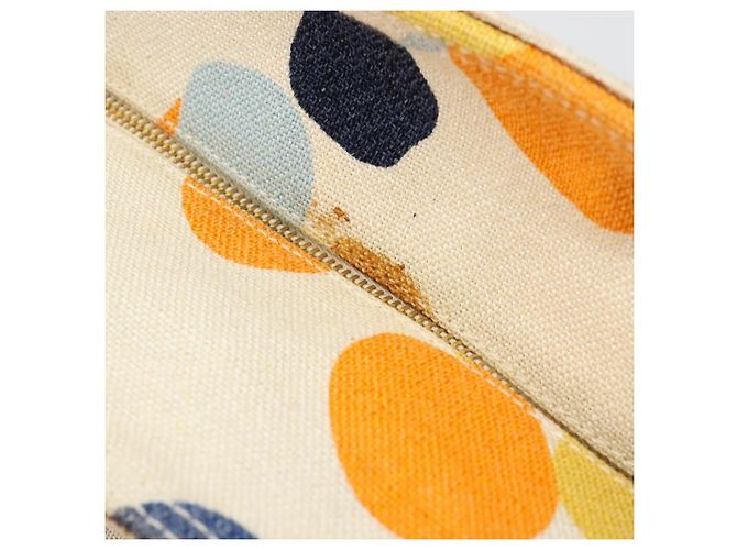 Borsa a mano Miu Miu in tela bianco e oro autentica bs35192 D'oro - vista 10