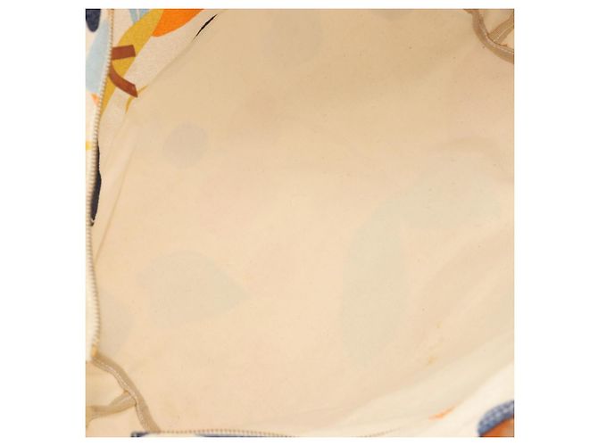 Borsa a mano Miu Miu in tela bianco e oro autentica bs35192 D'oro - vista 11