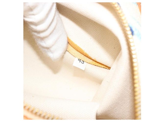 Borsa a mano Miu Miu in tela bianco e oro autentica bs35192 D'oro - vista 12