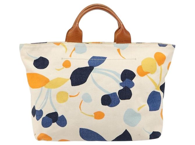 Borsa a mano Miu Miu in tela bianco e oro autentica bs35192 D'oro - vista 13