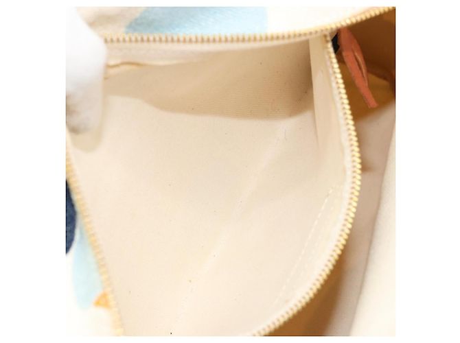 Borsa a mano Miu Miu in tela bianco e oro autentica bs35192 D'oro - vista 24