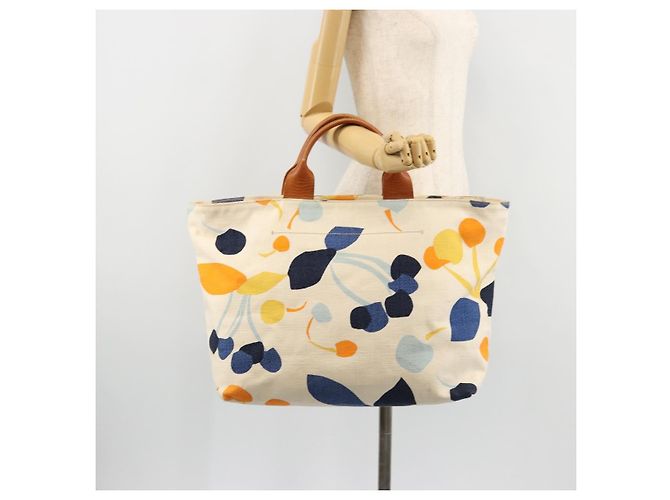 Borsa a mano Miu Miu in tela bianco e oro autentica bs35192 D'oro - vista 25