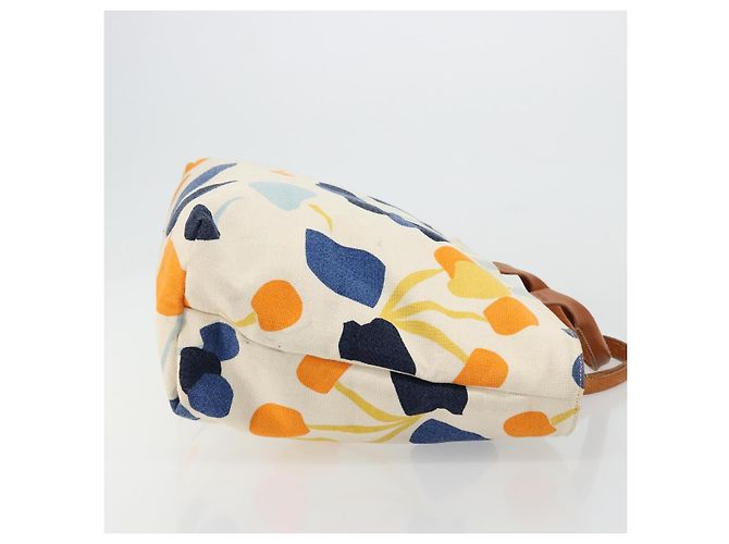 Borsa a mano Miu Miu in tela bianco e oro autentica bs35192 D'oro - vista 3