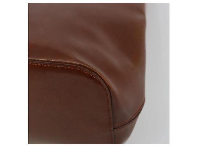 Borsa a tracolla CARTIER PANTHERE in pelle vernice marrone argento Auth 178367 - vista 9