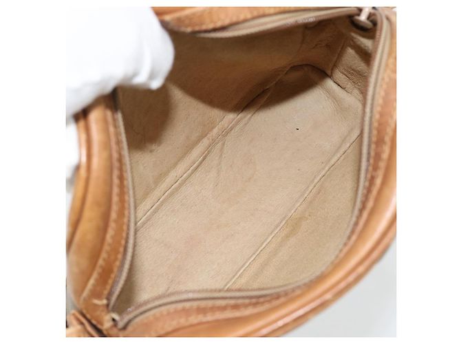 Borsa a tracolla GUCCI Micro GG Supreme PVC Beige Oro Auth ka4395 D'oro - vista 12