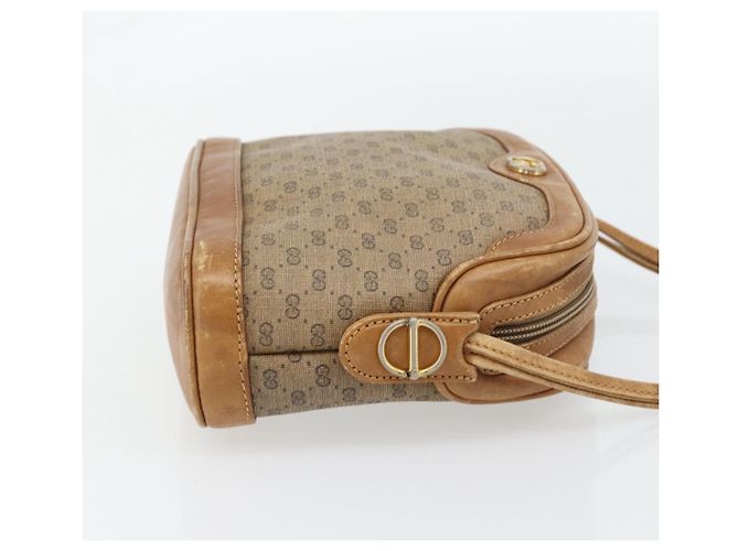 Borsa a tracolla GUCCI Micro GG Supreme PVC Beige Oro Auth ka4395 D'oro - vista 4