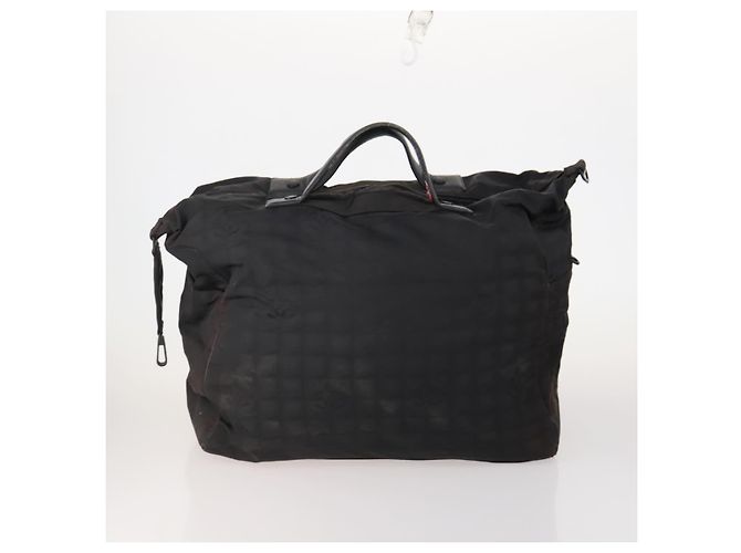 CHANEL Nova bolsa Tote Travel line Nylon 3 Set Preto CC Auth BA12665 - vista 2