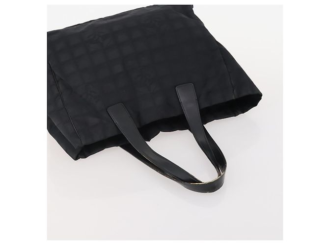 CHANEL Nova bolsa Tote Travel line Nylon 3 Set Preto CC Auth BA12665 - vista 20