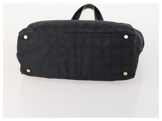 CHANEL Nova bolsa Tote Travel line Nylon 3 Set Preto CC Auth BA12665 - vista 22