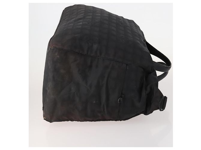CHANEL Nova bolsa Tote Travel line Nylon 3 Set Preto CC Auth BA12665 - vista 4