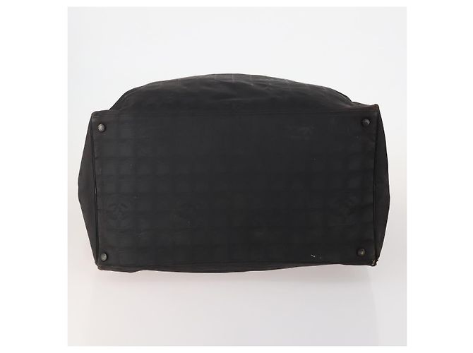 CHANEL Nova bolsa Tote Travel line Nylon 3 Set Preto CC Auth BA12665 - vista 7