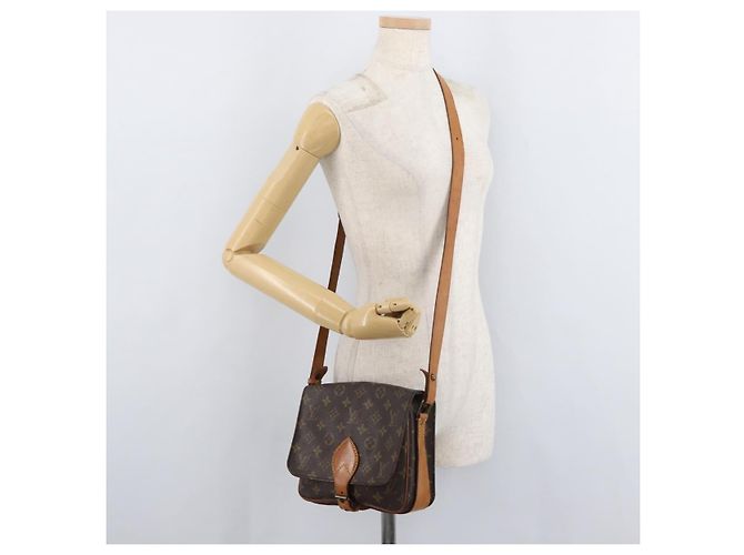 LOUIS VUITTON Borsa a Spalla Monogram Cartouchiere MM M51253 LV Auth 179669 Monogramma - vista 24