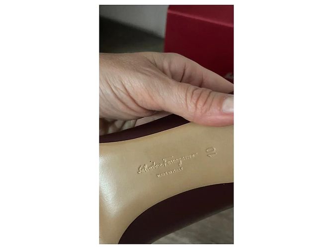 Salvatore Ferragamo Leder-Pumps Barolo - Ansicht 3