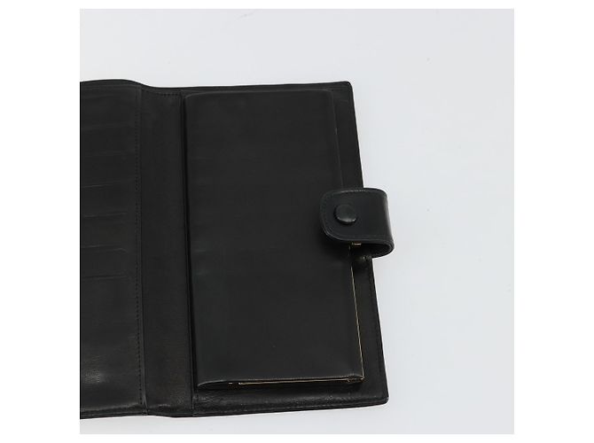 CHANEL Long Wallet Lammfell Schwarz CC Auth BA12654A - Ansicht 17
