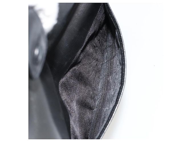 CHANEL Long Wallet Lammfell Schwarz CC Auth BA12654A - Ansicht 21