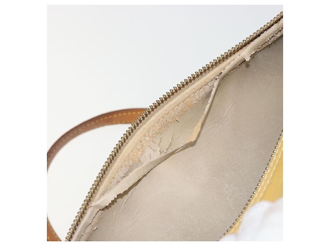 LOUIS VUITTON Monogram Vernis Bedford Hand Bag Beige M91006 LV Auth 165273 - vista 11