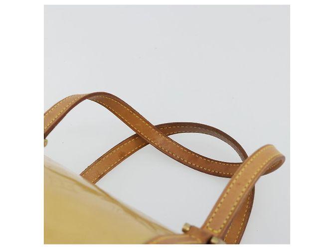 LOUIS VUITTON Monogram Vernis Bedford Hand Bag Beige M91006 LV Auth 165273 - vista 14