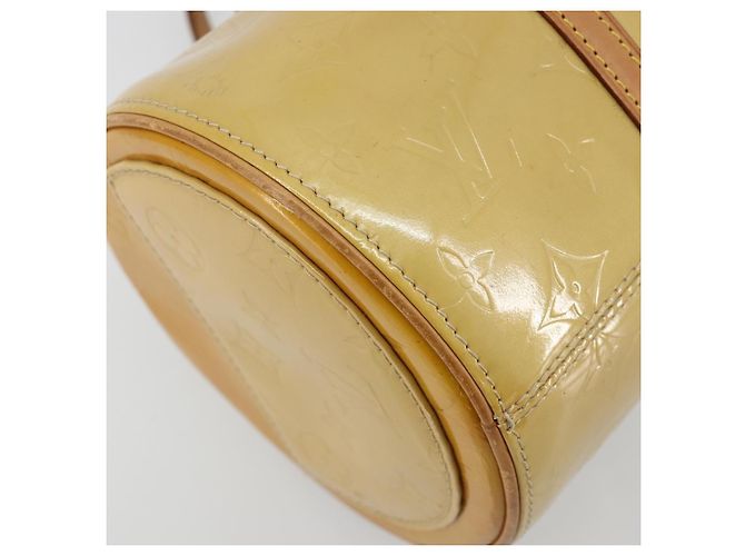LOUIS VUITTON Monogram Vernis Bedford Hand Bag Beige M91006 LV Auth 165273 - vista 16