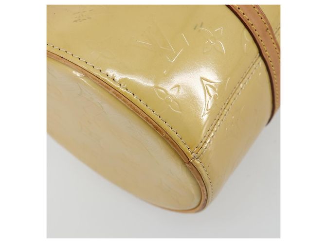 LOUIS VUITTON Monogram Vernis Bedford Hand Bag Beige M91006 LV Auth 165273 - vista 18