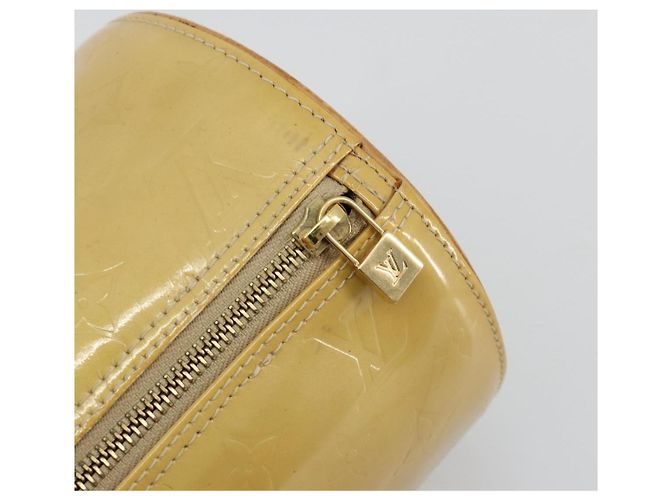 LOUIS VUITTON Monogram Vernis Bedford Hand Bag Beige M91006 LV Auth 165273 - vista 19